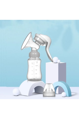 Geeroyoo Güvenli Malzemelerle Yapılmış Manuel Göğüs Pompası, Geri Akış Önleyici, Rahat Tutma Kolu, Yeniden Kullanılabilir