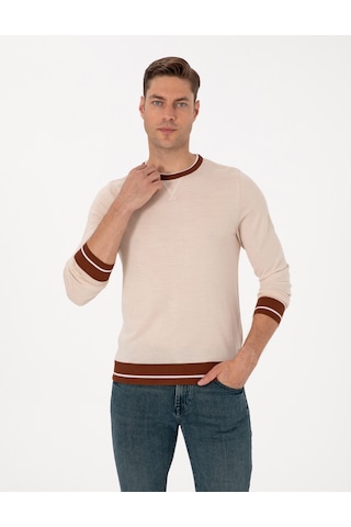 Pierre Cardin Erkek Kum Melanj Kazak /triko 50315712-vr123 Kum Melanj