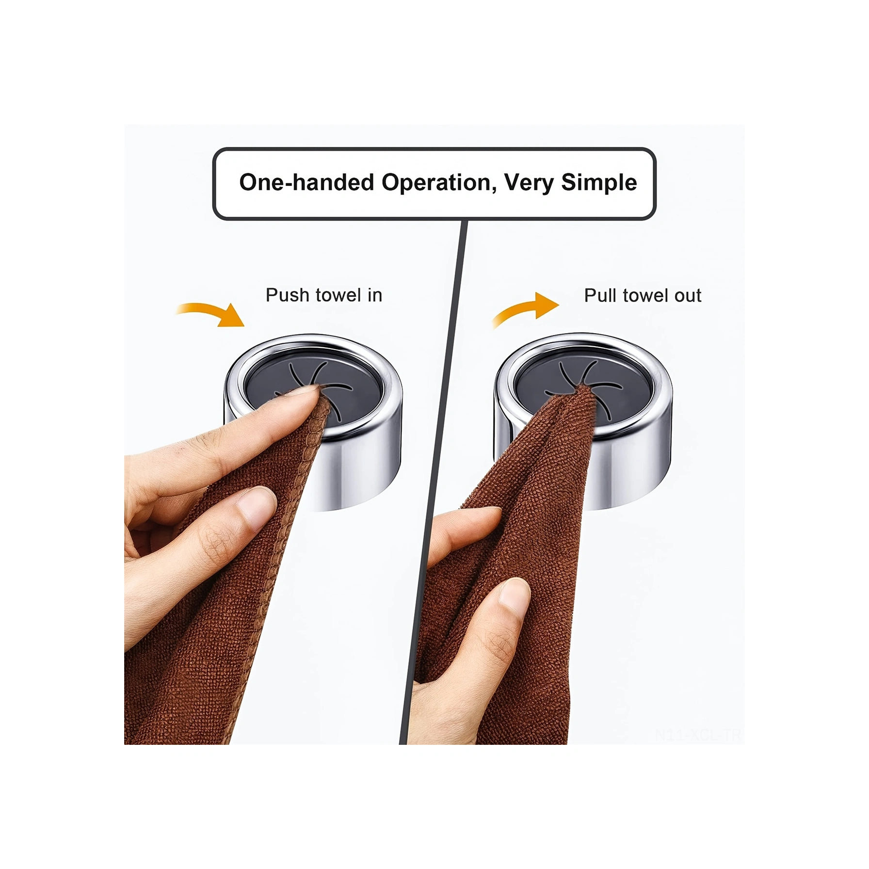 Konesam Abs Materyal Duvar Tipi Havlu Tutucu, Silikon Pençeli, Kayma Engeli, 3 Adet, Mutfak/banyo Kullanıma Uygun Diğer