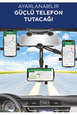 Torima Jx-034 Siyah 360 Derece Dönebilen Güçlü Telefon Tutucu