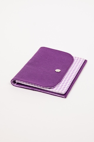 Fabric Craft Bag Kadın Cüzdanı Kumaş, Çıtçıt Kapamalı Mor