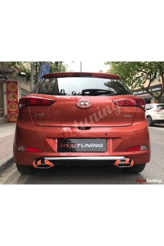 Hyundai İ20 Difüzör Arka Tampon Eki Egzoz Görünümlü Düfüzör