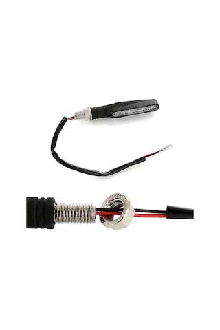Monyee Motorcycle Led Sinyal Lambaları 12v 12leds - Dayanıklı, Su Geçirmez, Evrensel Uyum Honda, Yamaha, Suzuki, Kawasaki Vb. - Siyah Abs Kasa