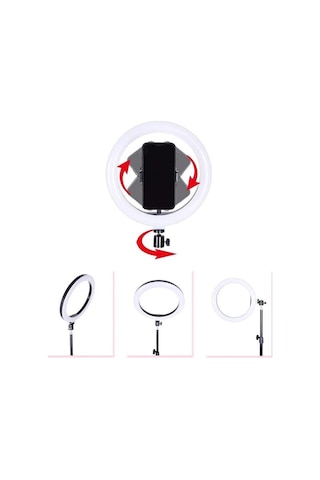 Ally 10 İnch Halka Led Tripod 1.30m Youtuber Video Selfie Stüdyo Makyaj Işığı- 5775