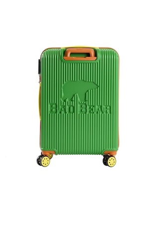Bad Bear Logo Yeşil Orta Boy Tekerlekli Abs Valiz 64 Lt. - Yeşil