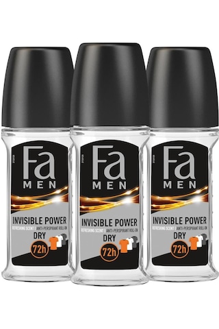 Fa Men Invisible Power Erkek Roll-On Deodorant 3 x 50 ML
