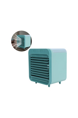 Geeroyoo Yeşil Usb Şarjlı Mini Sprey Soğutucu, 3 Vites Ayarlanabilir, 200ml Hacimli, Portatif Ev & Seyahat Soğutucu