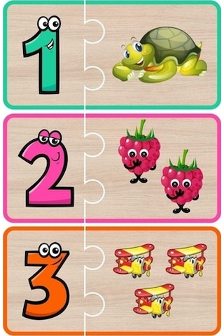 Bk Toys Sayı Eşleştirme Görsel Gelişim Oyunu Ahşap Puzzle
