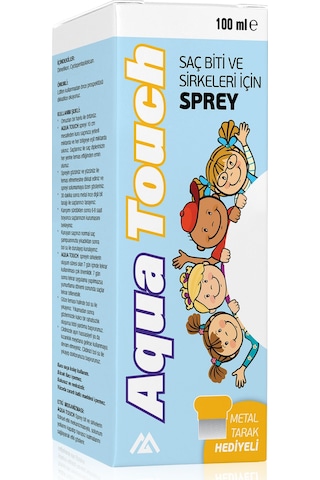 Aqua Touch Saç Biti ve Sirkeler İçin Sprey 100 ML + Tarak