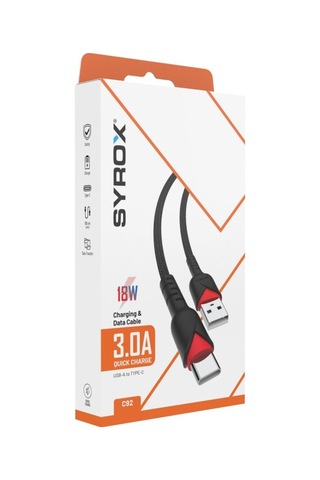 C92 3.0a 18w Usb-a'dan Type-c'ye Örgülü Şarj Kablosu