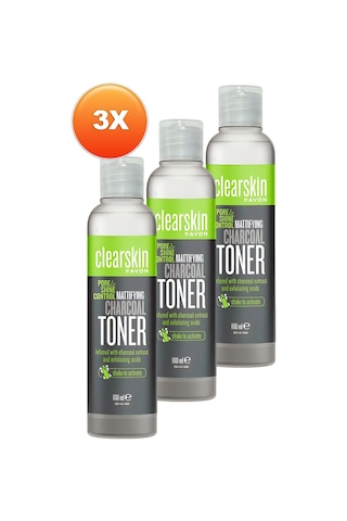 Avon Clearskin Kömür Özlü Matlaştırıcı Tonik 3 x 100 ML