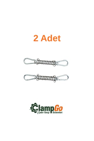 Çadır Gergi Yayı - Çadır, Tente, Tarp Gerdirme Yayı 2 Adet Siyah