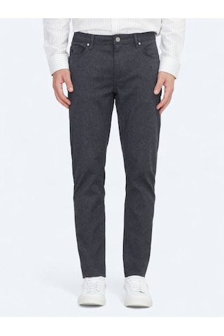 Kip Antrasit Dokuma Regular Fit Casual Pamuk Karışımlı Pantolon Antrasit