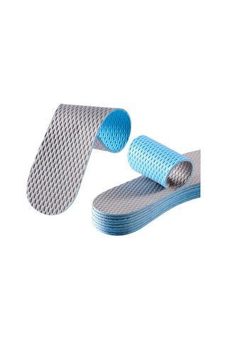 Sones 1 Çift Yazlık İnce Koku Önleyici Ter Tabanlığı Unisex Nefes Alabilen Yumuşak Ayakkabı Tabanlığı, Beden: 41-42 Gri