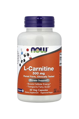 Now Foods L-carnitine Tartrate 500 Mg 60 Veg Capsules