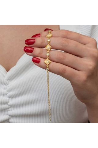 Gümüş Gold Güneş Kadın Bileklik 69839980