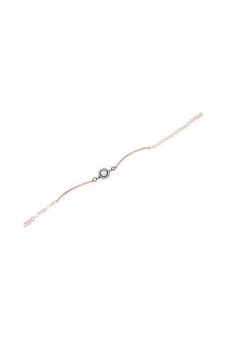 Tektaş - Pembe Altın 8 Ayar Elmas Görünümlü Bileklik N11.1797 Pembe Altın