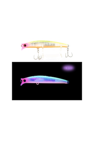 Ege Fish V Gaga 92mm 15.5 Gr Maket Balık Uv Pink Sübye