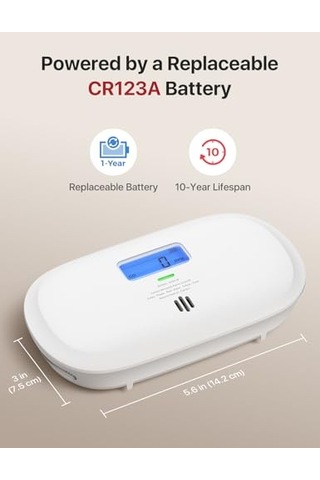 Akıllı Karbon Monoksit Dedektörü Xc0c-ir, Uygulama Üzerinden Sessizlik, Lcd Dijital Ekranlı Co Alarmı, Değiştirilebilir Pilli, 1'li Paket
