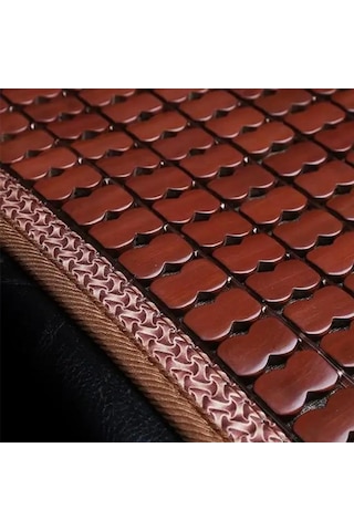 Polham 43x43 Cm Terletmez Bambu Koltuk Minderi, Oto Koltuk, Ofis Koltuğu İçin Terlezmez Yapışmaz Minder