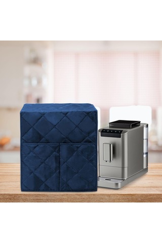 Homyl Kahve Yapma Makinesi Kapağı Yıkanabilir Su Geçirmez Koyu Mavi