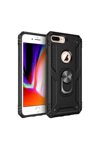 Apple Uyumlu iPhone 7 Plus Kılıf Zore Vega Kapak Siyah