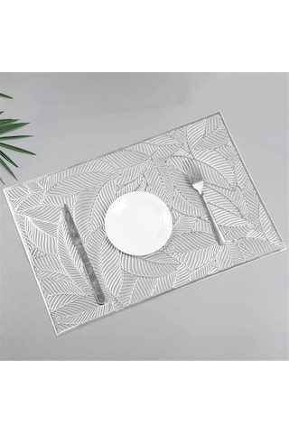 Flybuy Adet Dikdörtgen Yapraklı Yalıtımlı Amerikan Servisi, A-gümüş, 45x30cm, Yalıtım Ve Temizlik İçin Mükemmel Gümüş