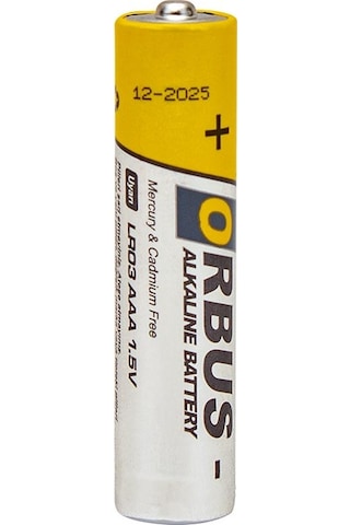 ORBUS ORB-LR03 AAA ALKALİN İNCE KALEM PİL (60LI PAKET)