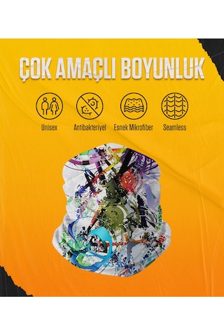 Musclecloth Çok Amaçlı Boyunluk Color Rush Çok Renkli