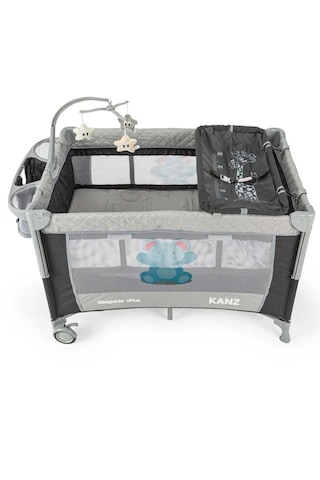 Kanz Sleepside +Plus Anne Yanı Park Yatak Ve Oyun Parkı Siyah + Yatak