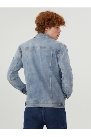 Slim Fit Erkek Ceket Denim