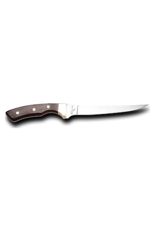 Bora 318 W Fileto Wenge Saplı Kamp Bıçak Kahverengi - Gümüş