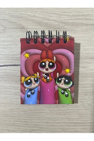 Powerpuff Girls Mini Kapak Not Defteri 50 Sayfa