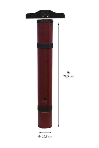 Yuga Suni Deri Proje Tüpü 10,5 Cm Bordo