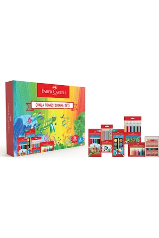 Faber-Castell Okula Dönüş Boyama Seti 56 Parça – Renkli ve Eğlenceli Resim Deneyimi