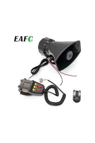 Pazly Yeni 7 Sesli Loud Araba Uyarı Alarmı Hoparlör 12v, Kamyon, Araba, Rv, Tekne İçin Universal Hoparlör Ve Pa Mikrofon Sistemi