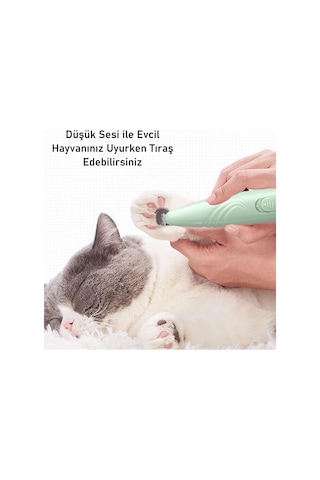 Valkyrie Kedi Köpek Pati Tüy Kesme Makinesi Sessiz Hassas Bölge Traş Cihazı Seramik & Çelik Bıçaklı Yeşil