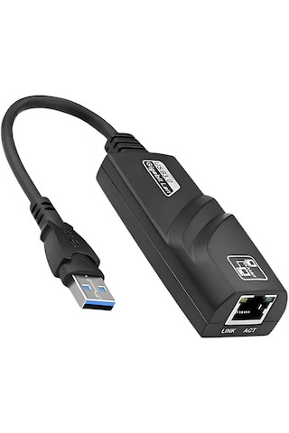 Usb 3.0 To Ethernet Adaptör 10-100-1000 Mbps Lan Dönüştürücü Laptop Ve Pc İçin Yüksek Hızlı Rj45 Ağ Bağlantı Adaptörü