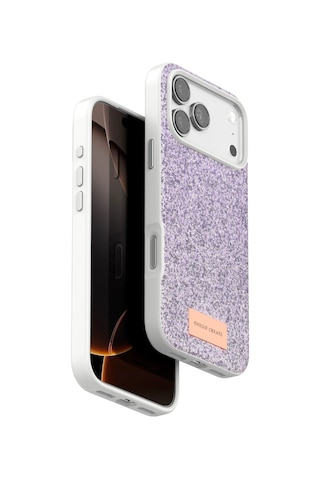 Sptmgldı Onegif Apple Apple iPhone Uyumlu 17 Pro Max Bright Simli Kapak - Lila LİLA