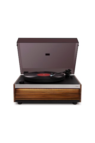 Hym s Lumi Dahili Bluetooth Hoparlörlü Işıklı Retro Pikap Plakçalar Aux Rca Çıkışlı All-in-o