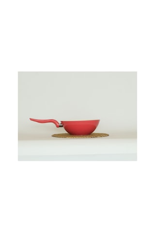 Wok Tava 24 Cm Pembe - Sebze, Et, Tavuk, Sote Ve Noodle Yemekleri İçin