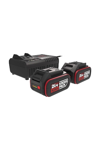 Kress Kad21 20volt 4.0ah Li-ıon Krosspack 2 Adet Akü Ve Akü Şarj