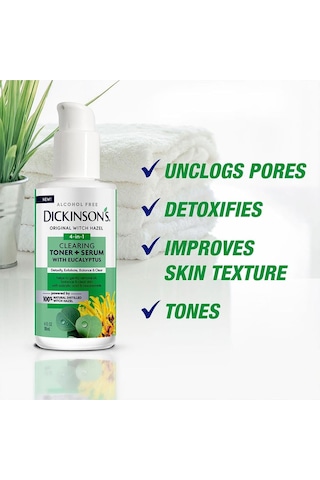 Dickinson's Cadı Fındığı Ve Okaliptüs Özlü Arındırıcı Tonik + Serum 118 ML