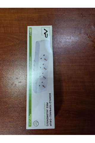 4lü Topraklı Klemensli Grup Priz