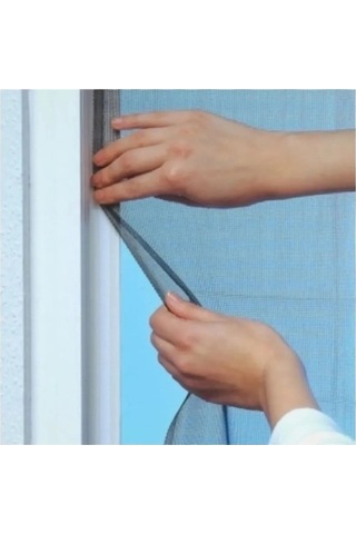 Çift Kanat Yıkanabilir Sökülüp Takılabilir Siyah Sineklik 125x150cm 125 CM - 150 CM