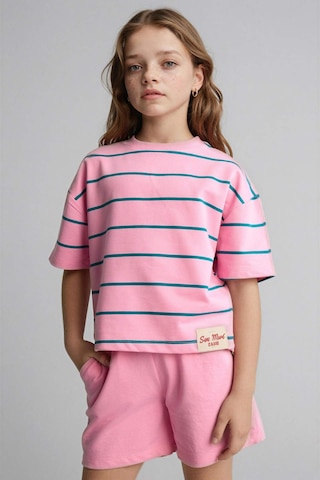 Defacto Sweatshirt Kumaşı 2li Takım Kız Çocuk H7876a826smpn82 Pembe-pn82