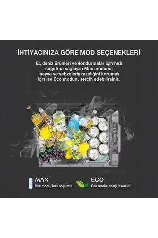 Coolist Clk65w 12/24volt 220volt 65 Litre Çift Bölmeli Tekerlekli Outdoor Kompresörlü Oto Buzdolabı/dondurucu Fr Clk65w