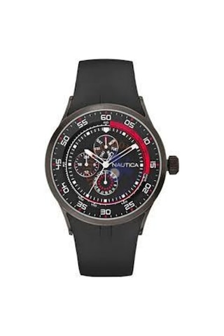 Nautica A15649G Siyah Silikon Saat Kordonu