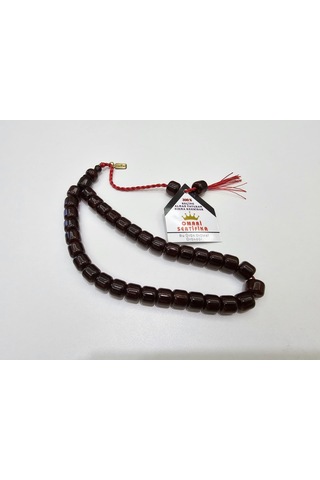 Omari İmzalı Sertifikalı Alman Faturan Sıkma Kehribar Tesbih 11x9 58345678