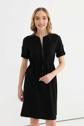 Selen Kadın Elbise 25ysl7571 Siyah